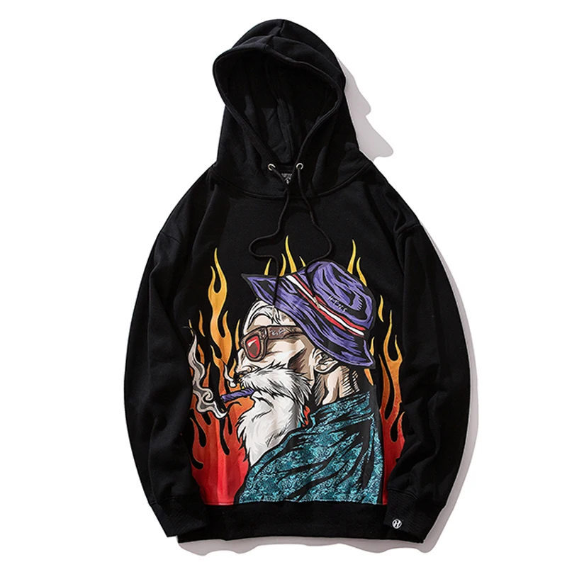 

Japanese Street Solid Cotton Oversize Hoodies Hip-hop Style Swag Tyga Hoodie Autumn Winter Hoodies