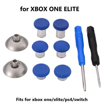 

1 Set Controller Mod Thumb Analog Sticks Grips Stick Bumper Trigger Button Screw Driver Gamepad Replacement for Xbox One Elite