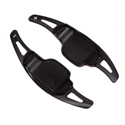 Aluminum Alloy Wheel Shift Paddle Shifter Extension - Set of 2 Car Decoration Accessories (Black)