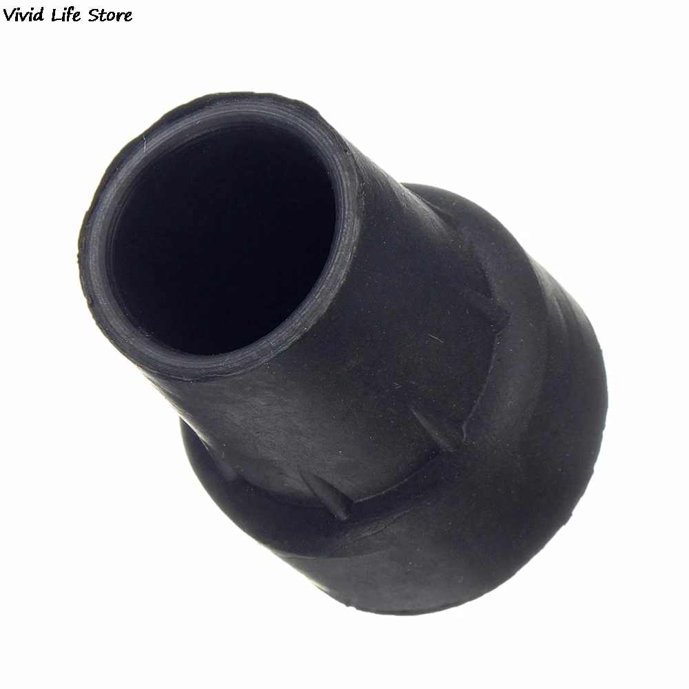 19mm Rubber Walking Hiking Stick End Cover Tips Cane Crutch Pad Rubber Heavy Duty Metal Ferrule End Bottom 1PC walking stick end cover