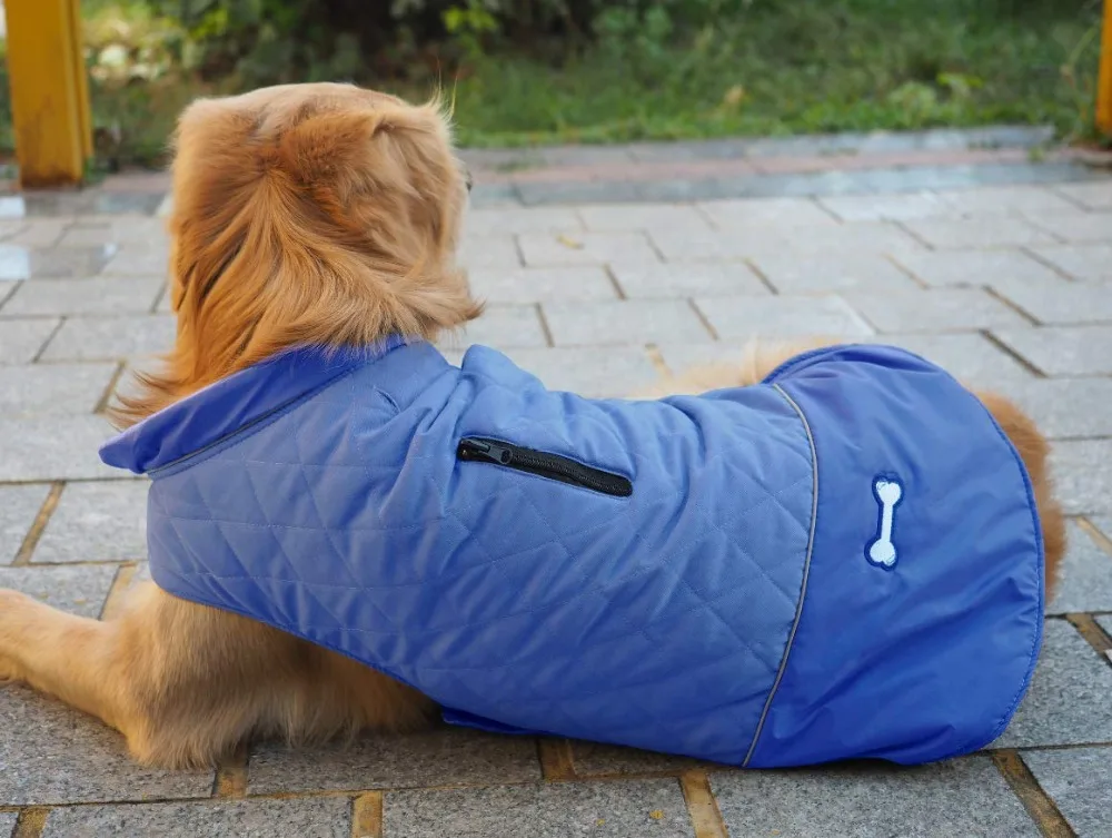 Водонепроницаемая куртка для собак, зимняя теплая куртка, жилет, ветрозащитный зимний комбинезон, одежда для собак, жилет для домашних животных, одежда для маленьких, средних и больших собак