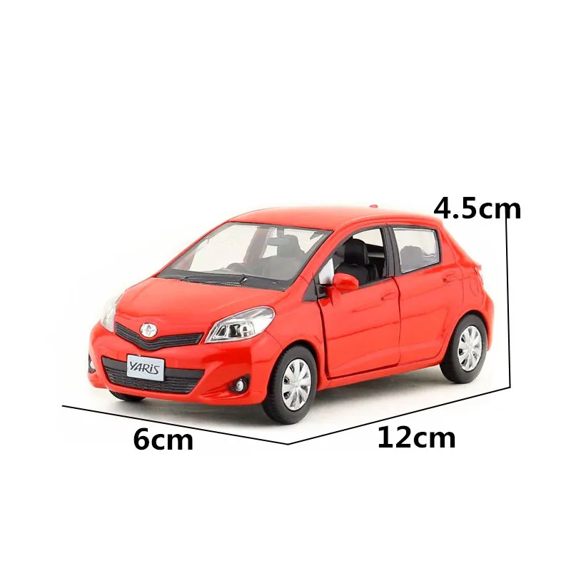 Точная имитация эксклюзивный Diecasts& Toy Vehicles: RMZ city автомобильный Стайлинг TOYOTA Yaris 1:36 литой под давлением автомобиль модель оттяните назад Автомобили