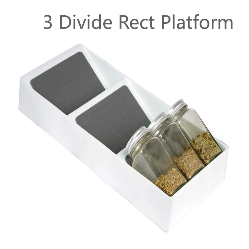 

Creative 3 Tiers Spice Rack Kitchen Drawer Organizer Tray Jars Storage Shelf Cutlery Organizer Box Cabinet Sauce Bottle Rack
