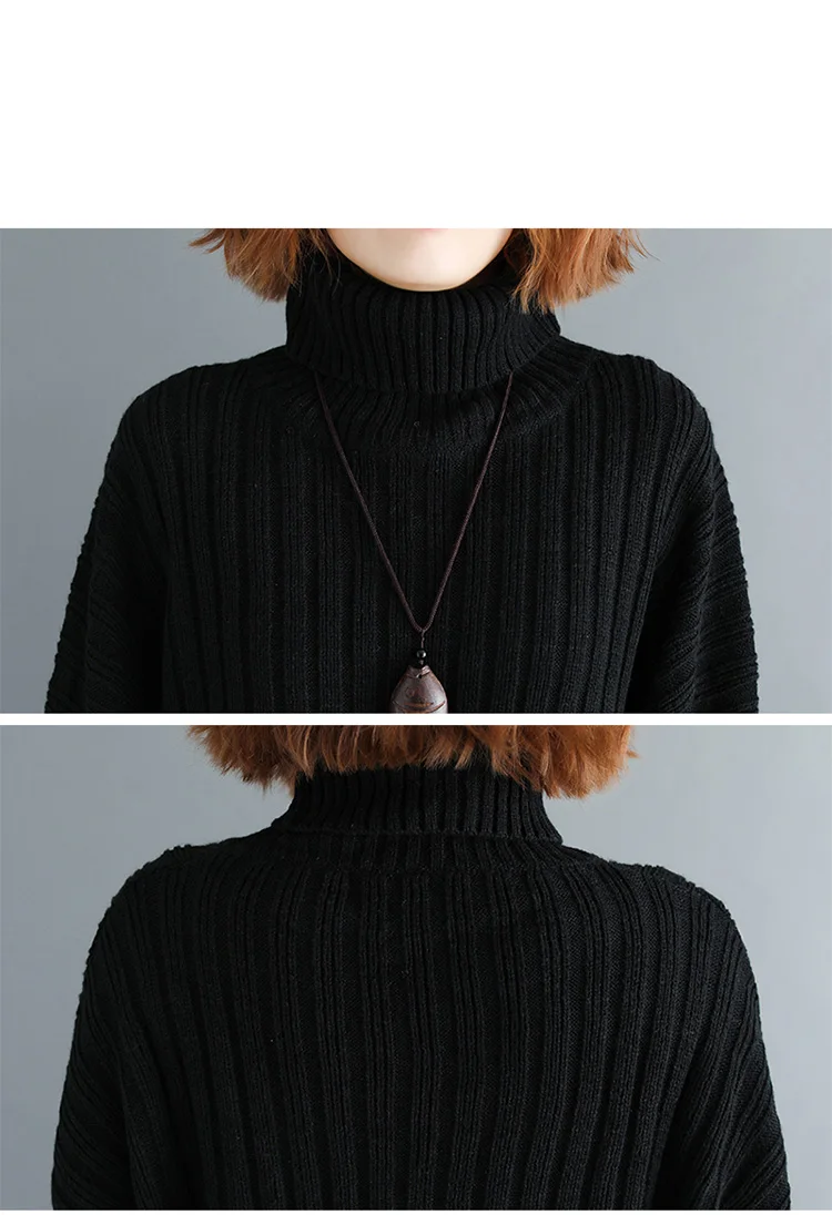 Plus Size Women European Fashion Women'S Suits Knitting Sweaters Autumn Geometric Turtleneck Winter One Set Tops+ Pants