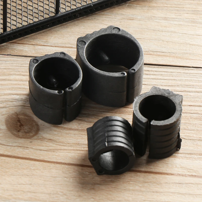 Lot De 10 Capuchons En U Antidérapants Pour Pied De Chaise - Diamètre 20 Mm - Couleur Noire - Neuf