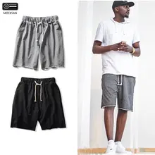 Новые повседневные мужские шорты, одноцветные, спортивные, для фитнеса, пробежки, Пятиточечные штаны, летние, размера плюс, модные, эластичные, Мужская одежда для спортзала, Hombre 5XL