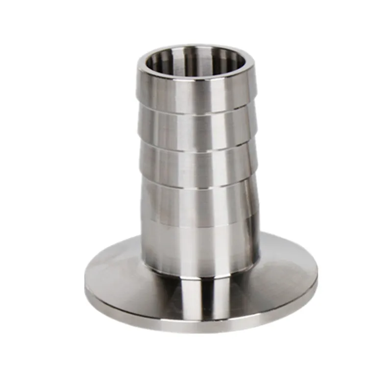 

Sanitary 50mm Long Hose Barb Adapters 3/4" (19mm) Rubber Hose Barb X 1.5in. (50.5mm) Tri Clamp SS304 Stainless Steel