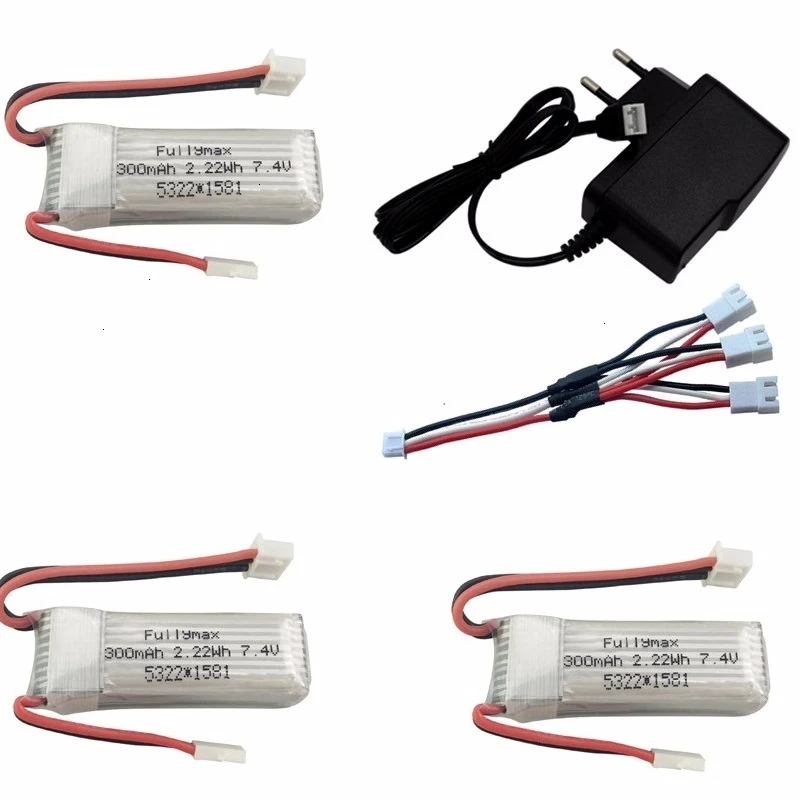 7,4 V 300mAh 25C Lipo зарядное устройство набор для XK DHC-2 A600 A700 A800 A430 2s Сменный аккумулятор для WLToys F959 RC Самолет RTF - Цвет: Light Yellow