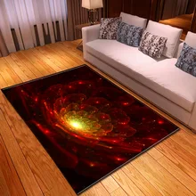 Красные цветы, коврики с узором для гостиной, спальни, Декор, ковер, детская комната, 3D Рисунок, коврики для детской комнаты, игровой коврик/ковер