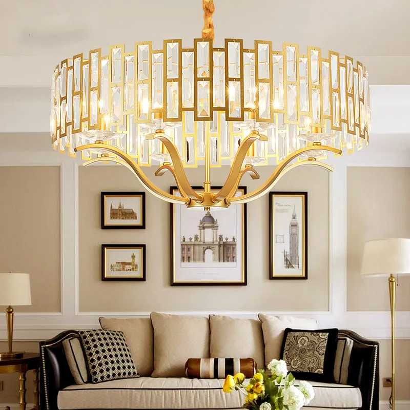 Постсовременная хрустальная люстра, чрезвычайно Минималистичная Люстра для гостиной, спальни, столовой, скандинавские индивидуальные лампы wy121709