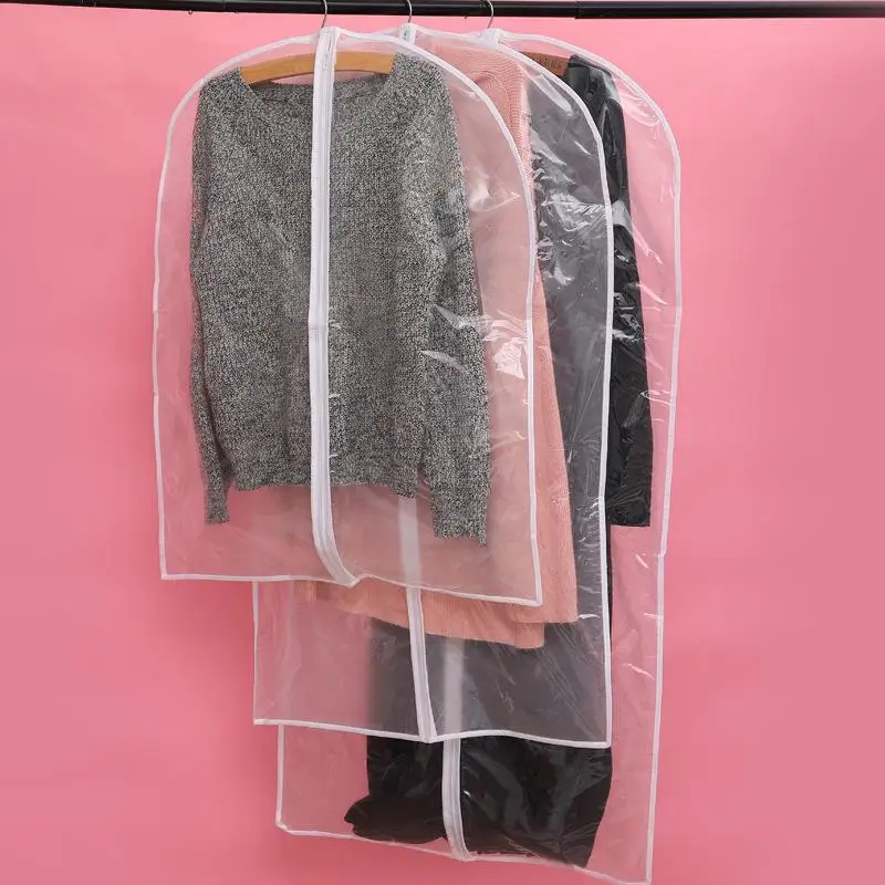 Одежда подвесная Одежда Платье пылезащитный чехол домашняя куртка сумка для хранения чехол для костюма пальто Органайзер шкаф одежда пылезащитный BLU004