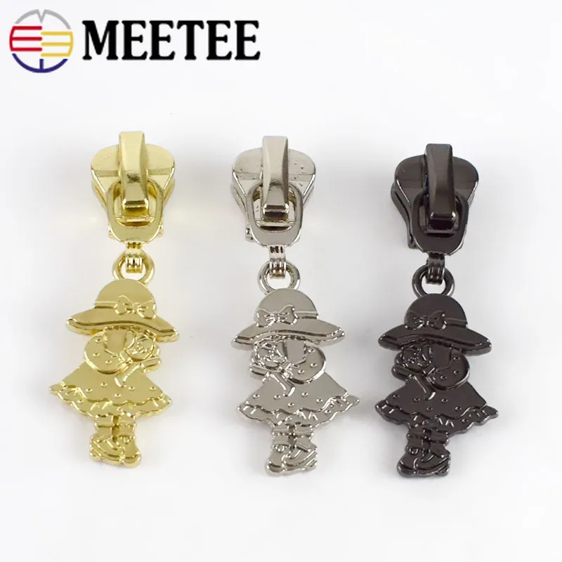 10 шт. Meetee 3 #5 # ползунок на молнии для металлических полимерных молний наборы