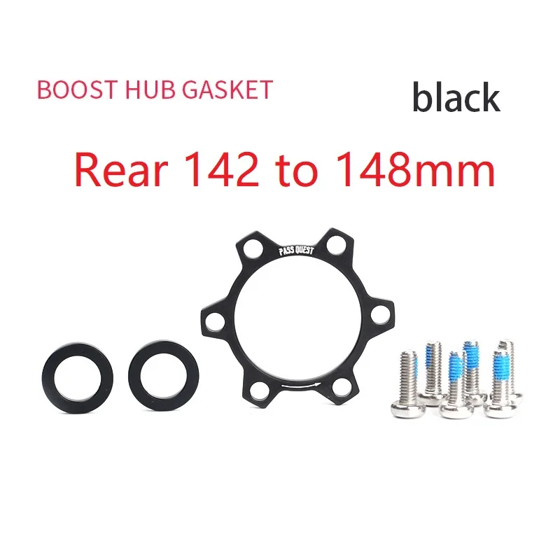 Пасс QUEST Bike Boost Hub прокладка 15*100-110 мм 5 мм/12*142-148 мм 3 мм адаптер преобразования шайба фиолетовый/красный/черный части концентратора - Цвет: Rear 148mm