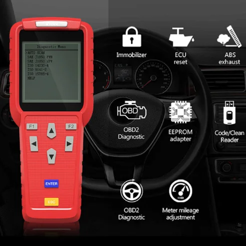 Xtool X100 PAD2 Pro Профессиональный OBD2 автомобильный диагностический инструмент с ключом программист для VW 4th 5th иммобилайзер и регулировка одометра - Цвет: x100 pro