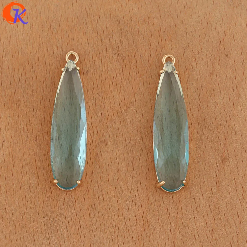 Cordial Design 30Pcs 8*33MM Charms Jewelry/Jewelry Accessories/DIY Earrings Making/Earring Findings/Hand Made/Crystal Pendant - cordial