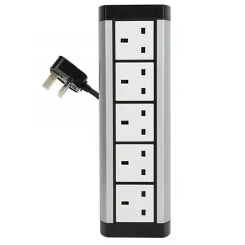 

Power Socket 5 Outlets Table Type Electrical Appliances for Home Office UK Standard 250V Electrical Socket