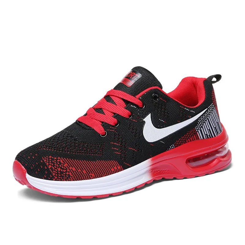 

Men's Sneakers Flying Woven Mesh Men Shoes Air Cushion Lovers Shoes Student Walking Shoes Large size Outdoor Travel Footwear 47