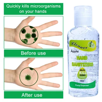 

Disposable Hand Sanitizer Household Cleaner Hand Wash Fruit-Scented Free Fast 60ML Apple smell Travel Anti-Bacteria Moisturizing