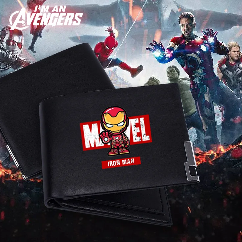 

2019 Fashion Anime Print Short Style Purse Money Clip Wallet Young Students PU Leather For Men Female Wallet