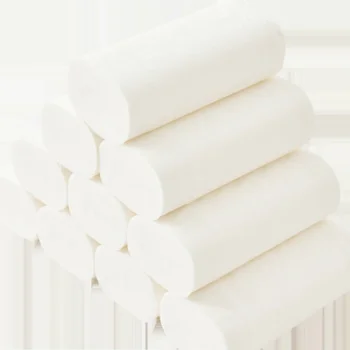 

60Rolls DHL Paper 4 Layer Toilet Paper Solid Toilet Roll Tissue Napkin Disposable Face Towel Roll Paper Tissue Toilet Towels