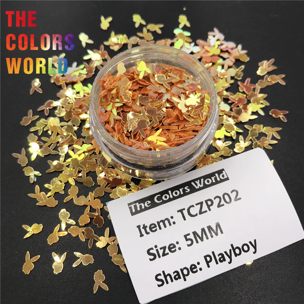 TCT-524 Play boy Bunny Rabbit 5MM Size Sequin Lentejuela Nails Art Decoration Body Art Nail DIY Decoration Crafts Accessories
