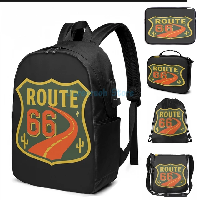 Route US 66 colorful hand bag (11x8) | eBay