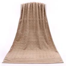 Хлопковое банное полотенце напрямую от производителя, распродажа, hui zi ge банное полотенце из чистого хлопка, однотонное, очень большое, плотное 70*140, Embroi