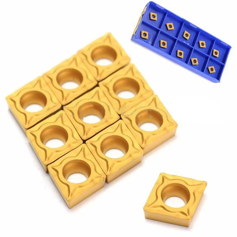 10 CCMT060204-HM YBC251 карбида вставки и коробки для токарного станка CNC для поворотного, режущего инструмента