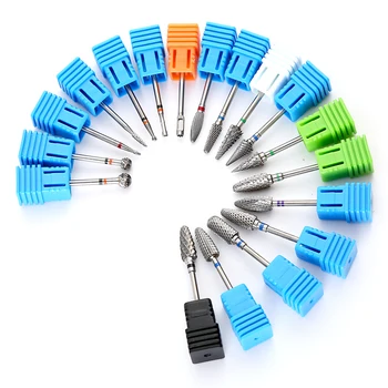 

13 Types Tungsten Carbide Nail Drill Bit Cutter for Nail Electric Nail Mills Cutter for Manicure Machine Nail Files Accessories