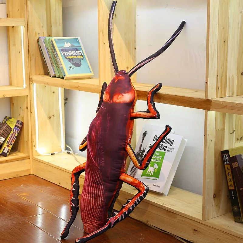 

Creative Model INS Cockroaches Pillow Xiaoqiang Plush Toys Funny Large Size Long Xiaoqiang Backrest Birthday Gift
