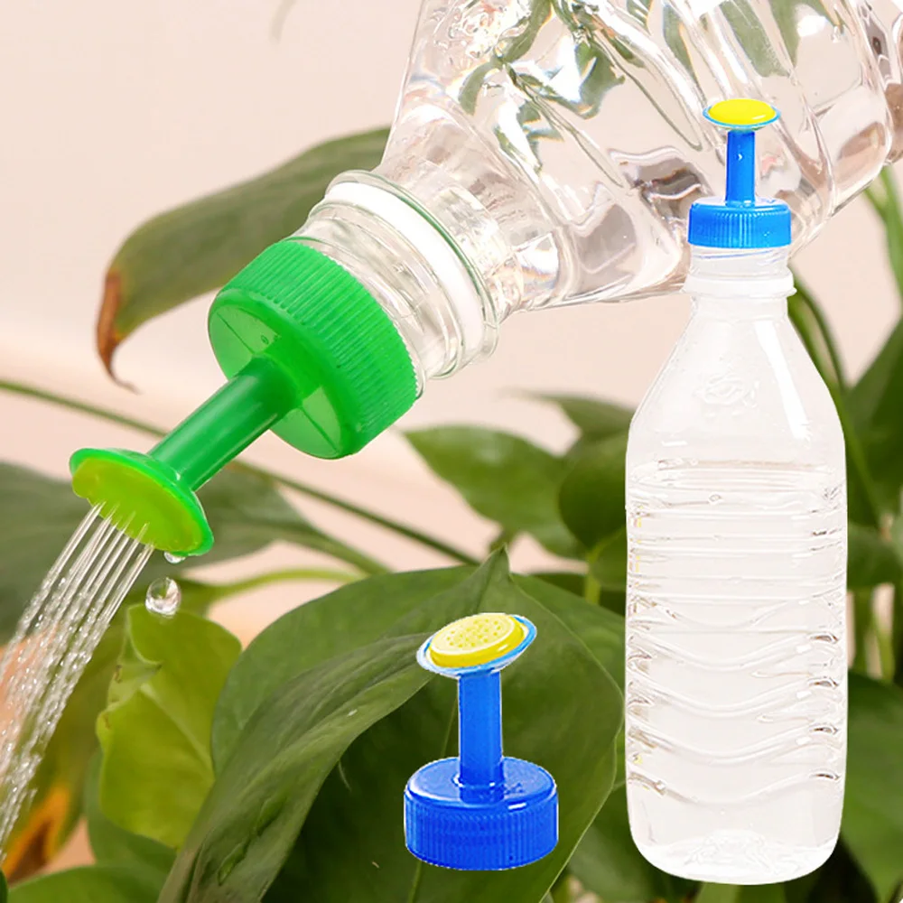 Plastic Squeeze Type Watering Bottle Plant Water Can Curved Nozzle Tool