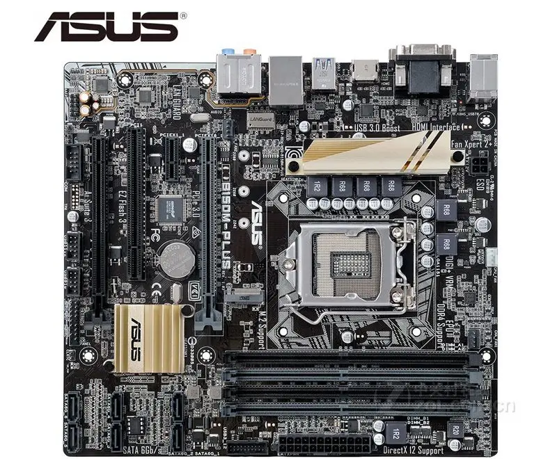 Материнская плата ASUS B150M PLUS DDR4 LGA 1151 б/у для настольного компьютера 64 Гб USB2.0 USB3.0 HDMI