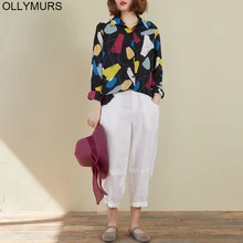 2020 Spring Summer Plus Size Women Tunic Casual Loose Print Long Sleeve Button Cardigan Blouse Shirts Chiffon Lady Tops 2020 Spring Summer Plus Size Women Tunic Casual Loose Print Long Sleeve Button Cardigan Blouse Shirts Chiffon Lady Tops