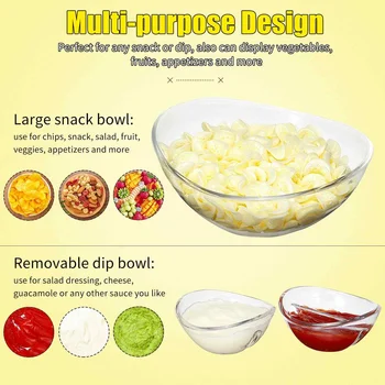 

Hot Plastic Fruits Snack Dish Salad Bowl Tableware Transparent Food Serving Container Bowls Kitchen Tools Tableware Dinnerware
