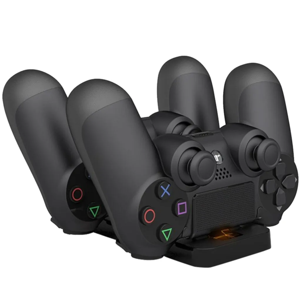 

For PS4 Controller Charger Dual USB Fast Charging Station Indicator For Sony PS4