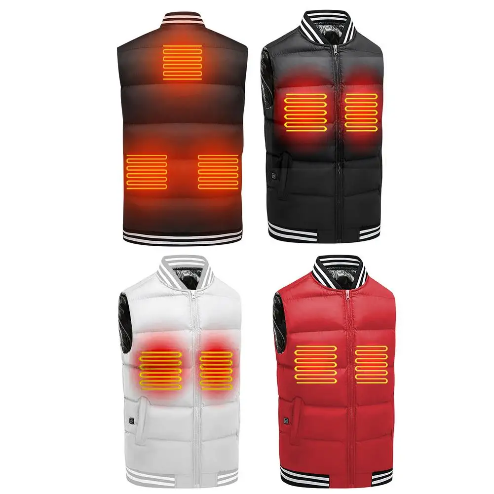 Riding Vest Cotton Vest Durable Heated With Mobile Power Supply Outdoor USB Heating Gilet Outdoor Sport Supplies For Winter