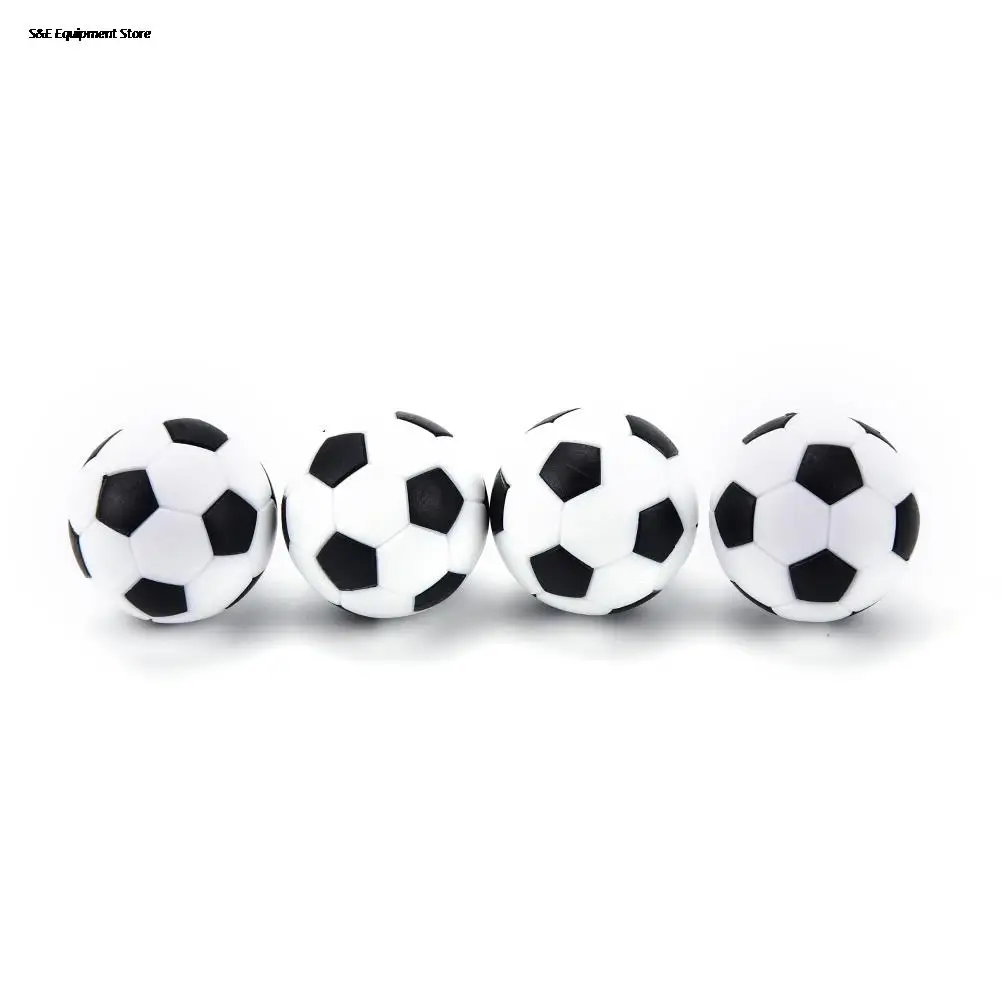 New 4 Pcs 32mm Football Fussball Soccerball Sport Gifts Round Indoor Games Foosball Table Football Plastic Soccer Ball