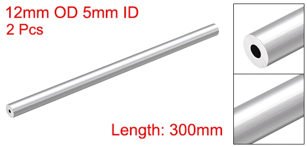 Uxcell 300 мм длина 12 мм 12,7 мм 13 мм диаметр 3 мм-11 мм внутренний диаметр бесшовные алюминиевые прямые трубки 6063 алюминиевая круглая трубка