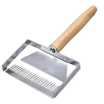 

2pcs/set Honey Uncapping Fork Comb Wooden Handle Scraper Tool Needle Sparse Bee Hive Shovel Beekeeping Equipment for Beeworking