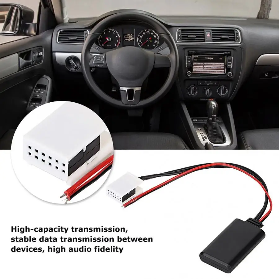 Автомобильный аудиокабель Bluetooth 10 шт./лот 12 в контактный модуль AUX подходит для MCD