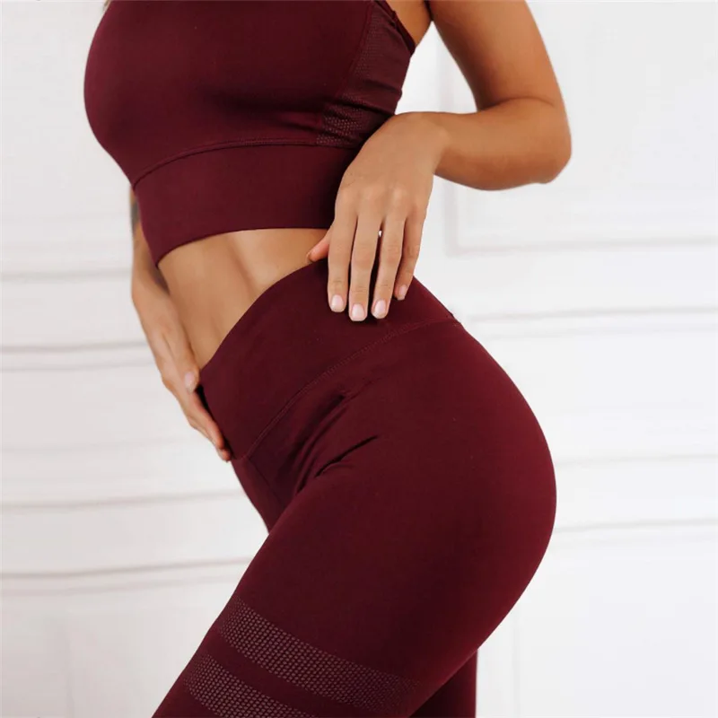 

Polyester Double Ring Small Dot Printed Bottom Pants with Hip-up Elasticity and High Waist Bottom Pants Suit Sport Wear Wom