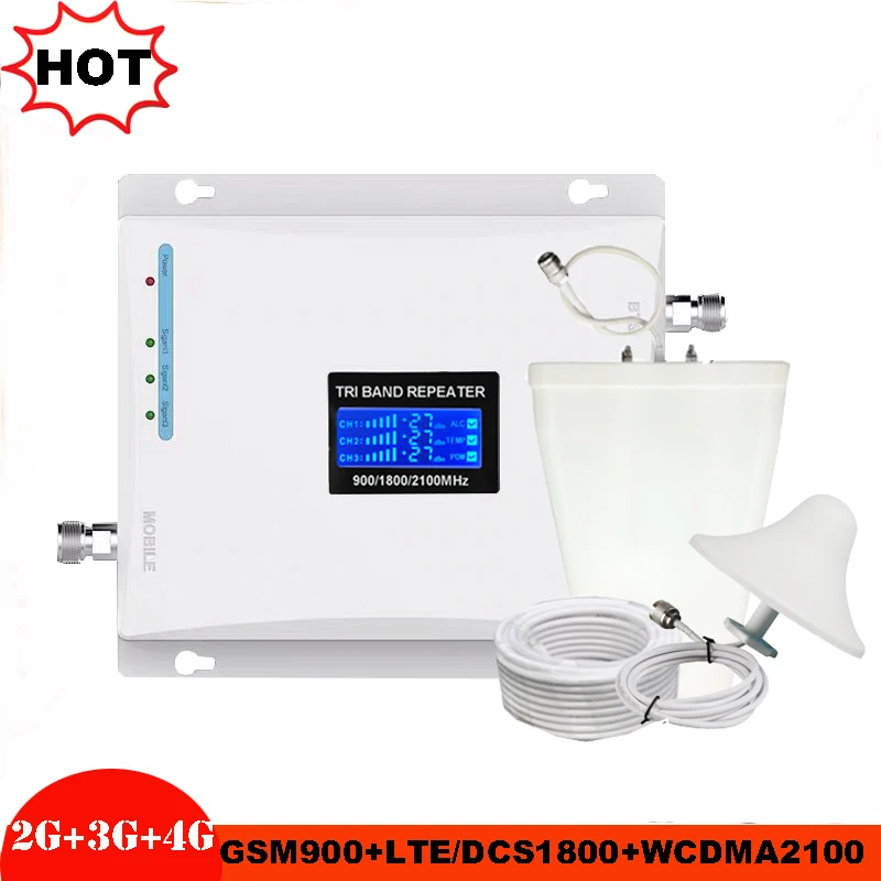 2G 3G 4G Tri Band Cellular Signal booster GSM900