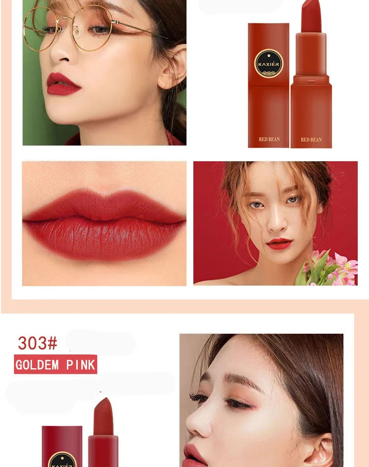 Abay New Hot Sale Makeup Set Five Colors Sticks Women Lipstick Matte Lasting Makeup Lipstick Students Mouth Make up