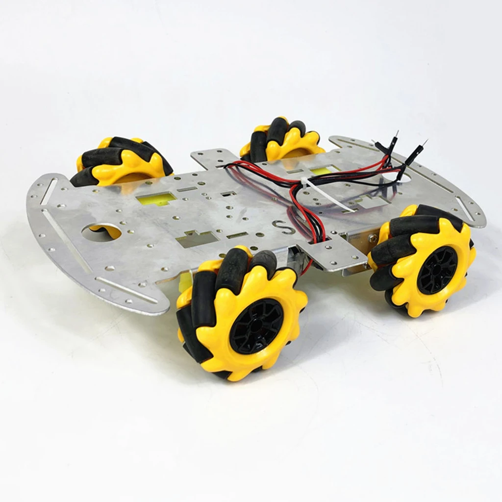 60mm Omni Mecanum Wheel Robot Car Chassis Kit With 4pcs Mecanum Wheel ...