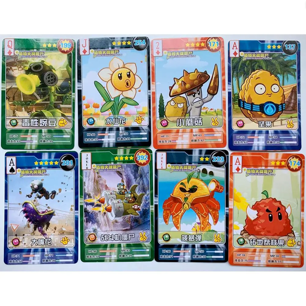32 шт./лот с изображением героев Plants vs Zombies карты 3d солдат против фигурки собирать