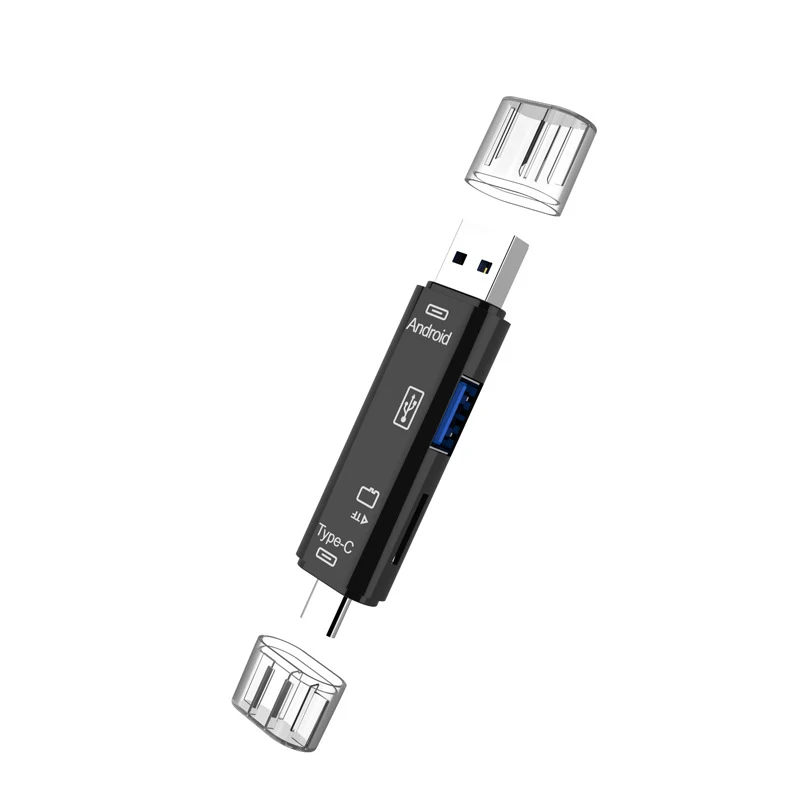 2 цвета все в 1 Usb 3,1 кард-ридер высокоскоростной SD TF Micro SD кард-ридер Тип C USB C Micro USB кард-ридер OTG