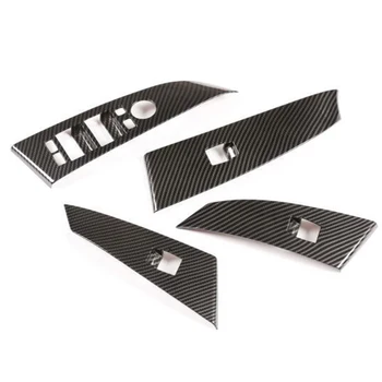 

For BMW 5 Series 1 Set Button Trim Cover (Including 4pcs) E60 E61 Carbon Fiber