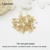 200pcs/bag 14k real gold plated brass metal Open Jump Rings for jewelry making diy jewellery connector ring 2.6/3/3.5/4mm ► Photo 3/6