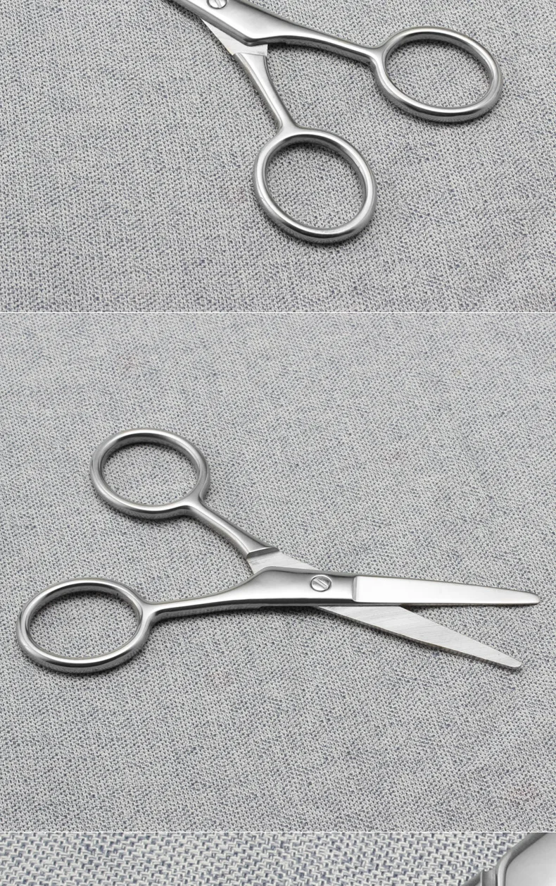 Stainless Steel Manicure Scissors Cutter Eyebrow Scissor Eyebrow Trimmer Eyebrow Eyelashes Nose Hair Scissor Nail Makeup