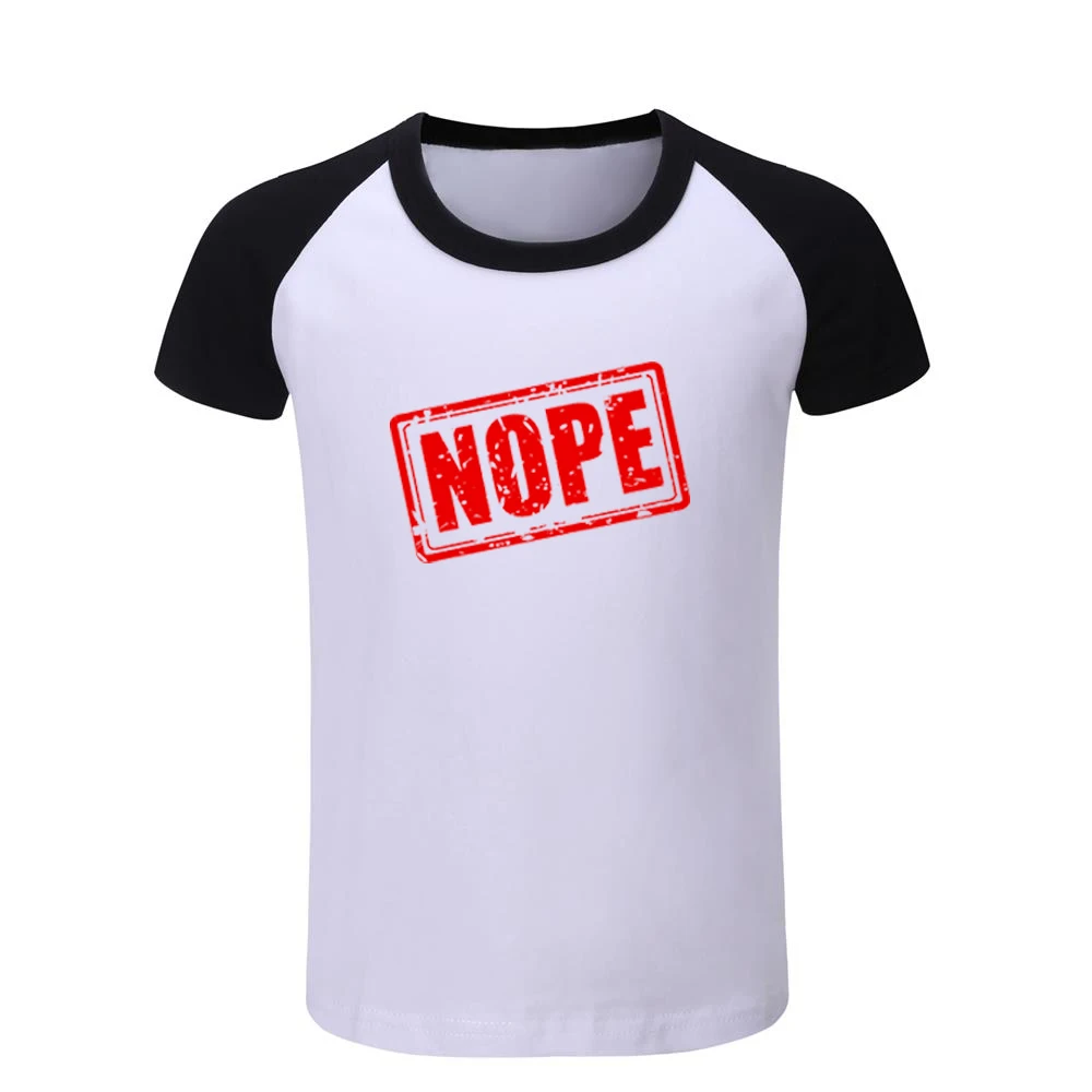 Детские футболки с принтом «Nope Phonetic symbol» и принтом «Nope»; Детские футболки с графическим принтом; Рождественский подарок с короткими рукавами для мальчиков и девочек